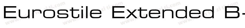 Eurostile Extended B字体转换